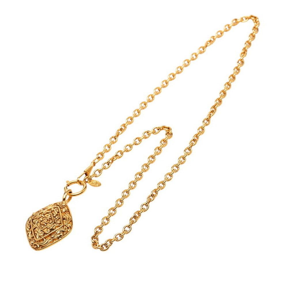 CHANEL Authentic Vintage Gold Logo Necklace - Picture 3 of 6
